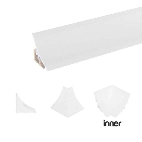 Worktop Strip Inner Corner White