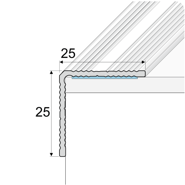 cayrus aluminium stair nosing a40 technical