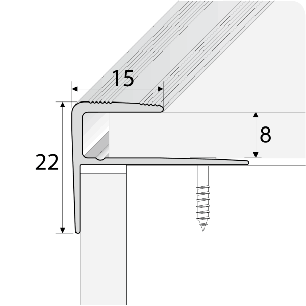 cayrus aluminium stair nosing a60 technical