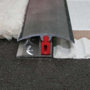 TTG 40mm Aluminium door Threshold Strip Adjustable Height/Pivots Easy clip Carpet