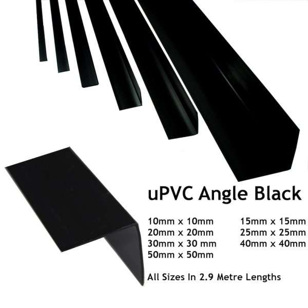 Black uPVC Angle