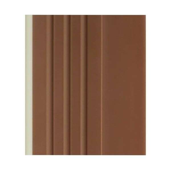 brown flexible luminescent non slip pvc stair nosing 40x40mm 730 rdfl closeup