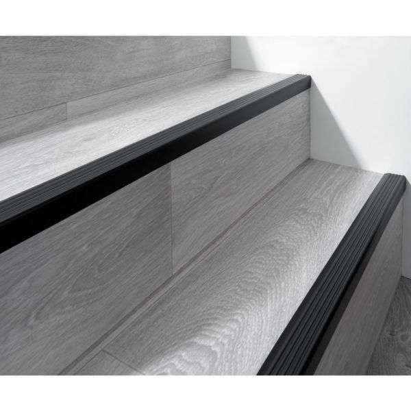 PVC Non-slip flexible stair nosing - Q735ND black