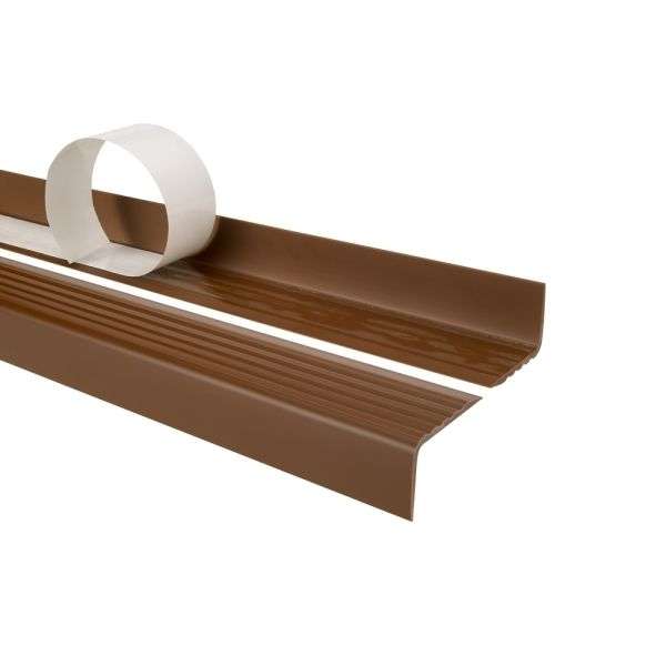 PVC Non-slip flexible stair nosing - Q735ND brown
