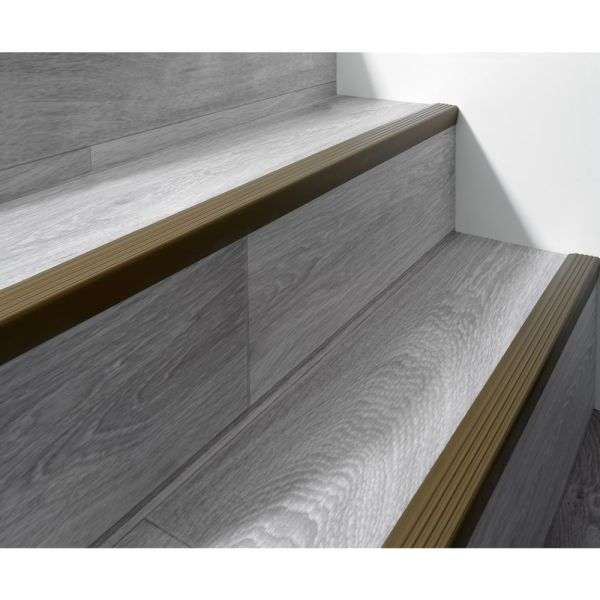 PVC Non-slip flexible stair nosing - Q735ND brown