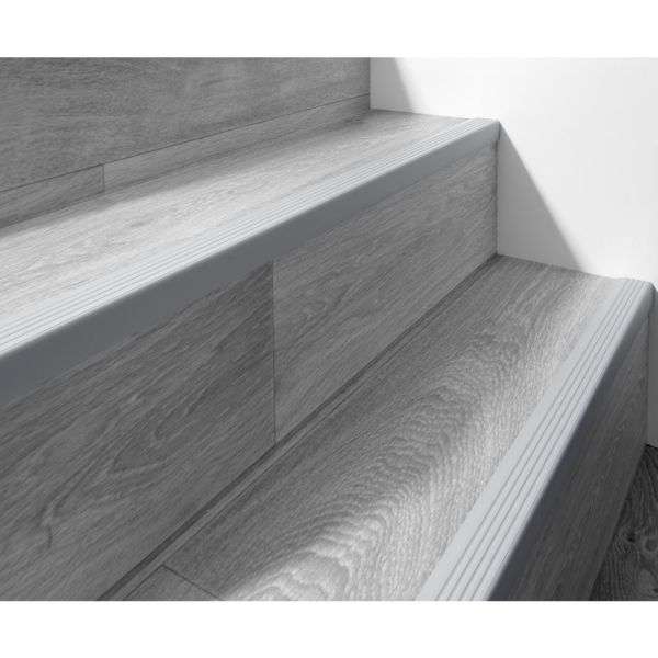 PVC Non-slip flexible stair nosing - Q735ND light grey